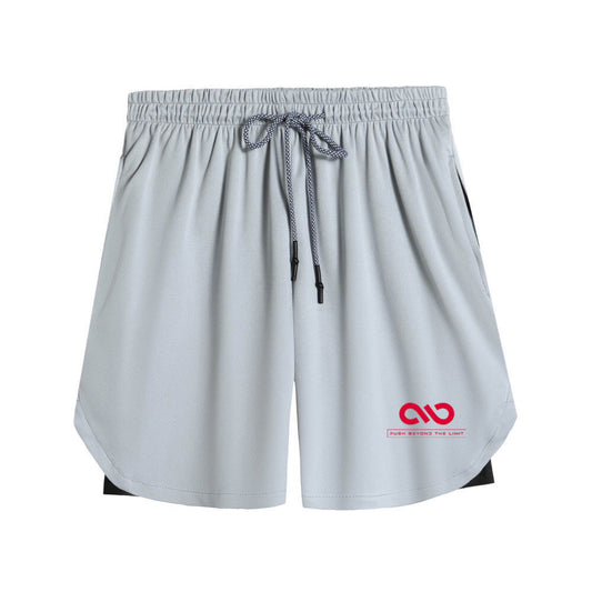 Limitless 2 in 1 Shorts - Extra Large / Grey + Black (Adult Size)